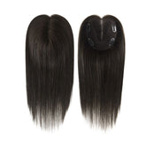 Human Hair Topper for Women 12 Inch Straight Hair Pieces